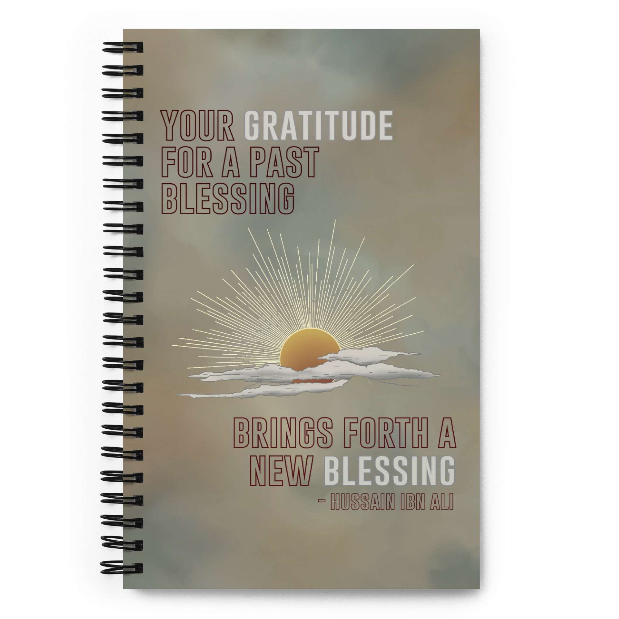 Gratitude - Spiral notebook